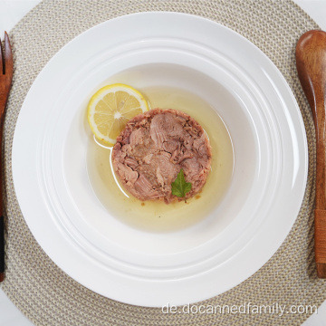 Dosen-Thunfisch in Meeresfrüchten in Öl getaucht